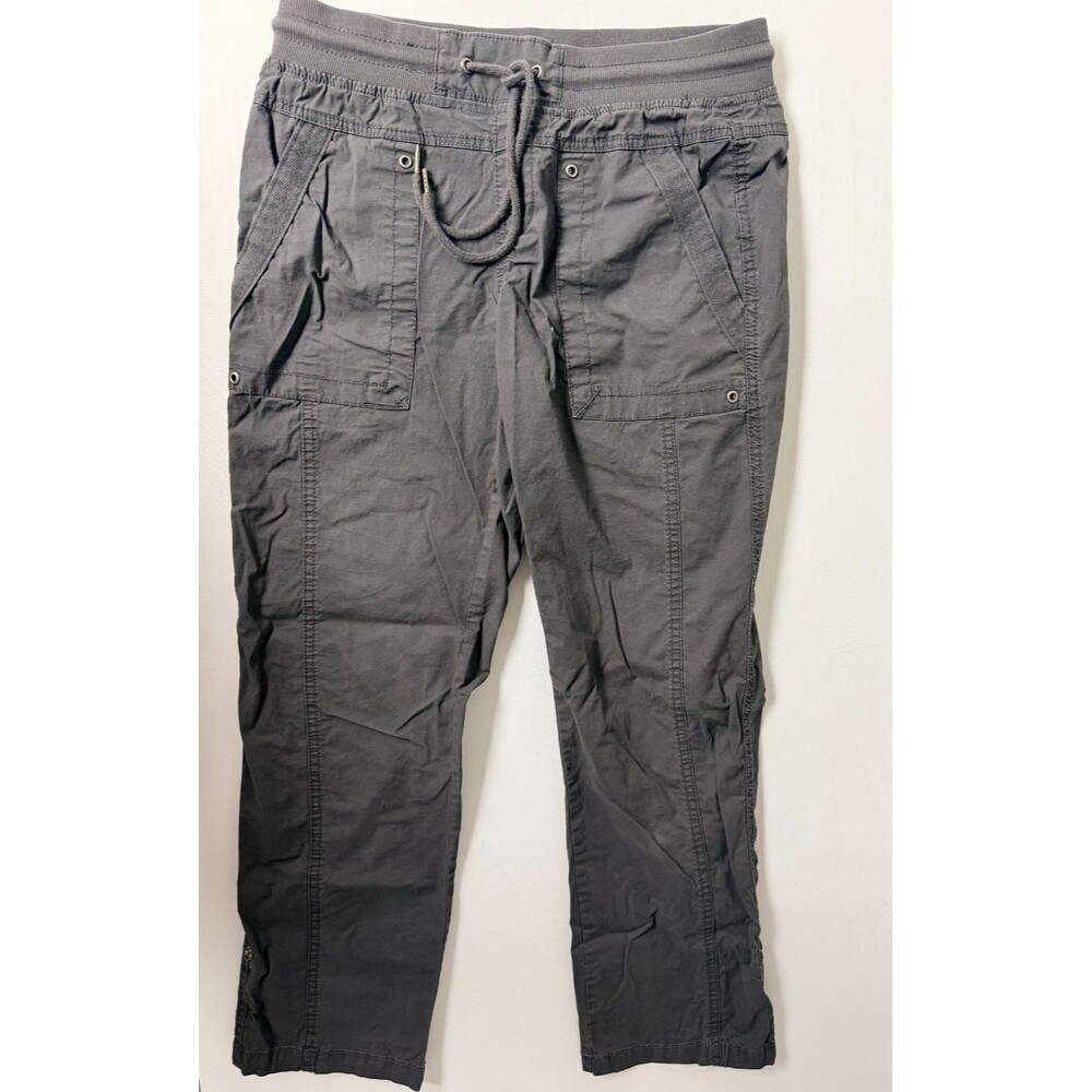 Natural Reflections Women's 6 Gray Cargo Pants Outdoor Hiking Tapered